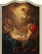 Francois Boucher Adoration of the Shepherds oil on canvas